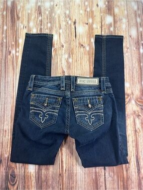 Rock Revival Dark Wash Women's Skinny Jeans 
Size 26